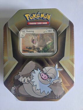 Pokemon TCG Triple Whammy Tin featuring Slaking - New and Factory sealed